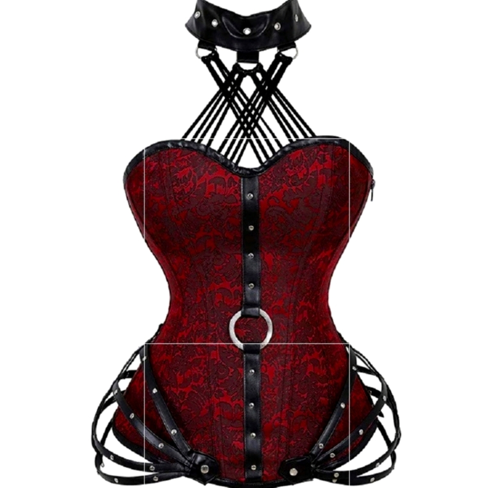 Women's Steel Boned Lace-up Corset Top